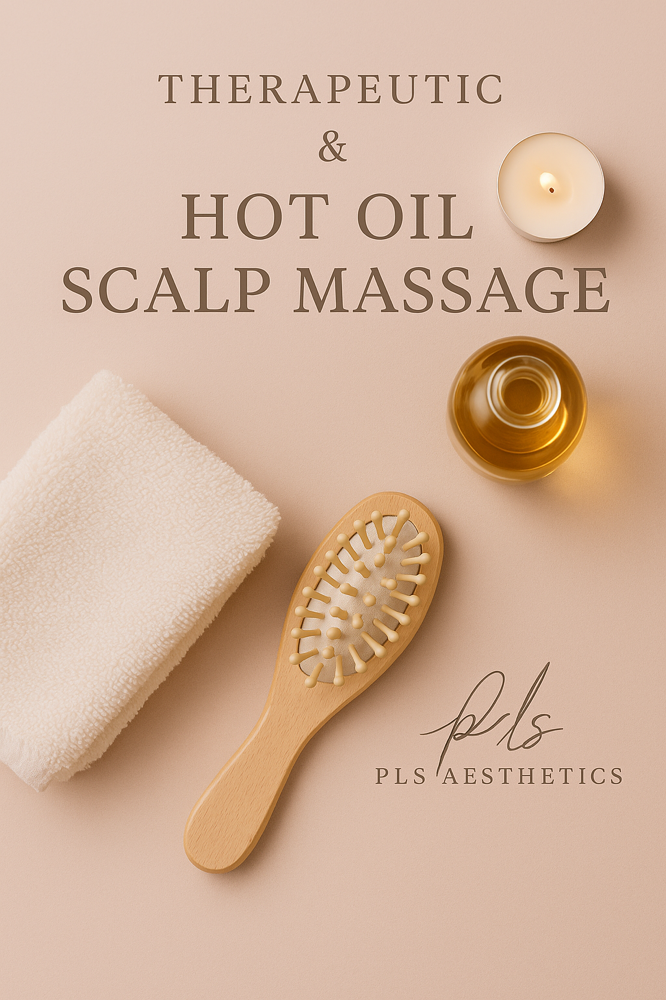 Therapeutic Hot Oil Scalp Massage at PLS Aesthetics in El Paso, TX