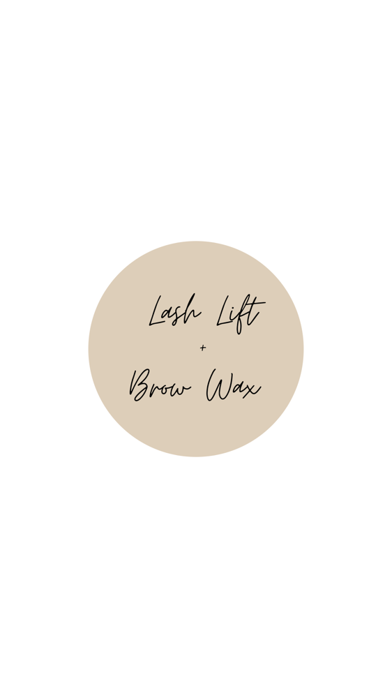 Lash Lift + Brow Wax