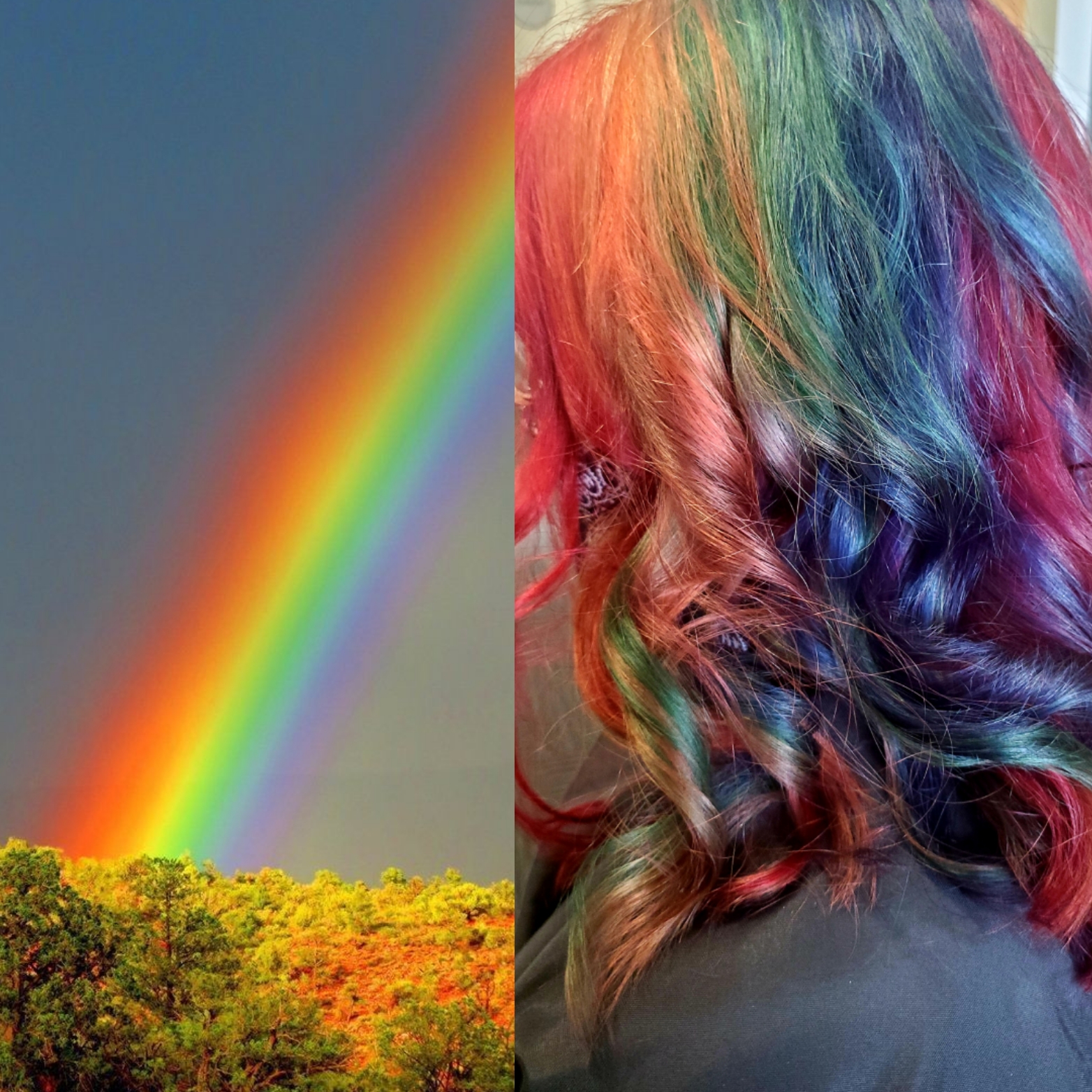 Rainbow Hair ( Pre-Light Included)