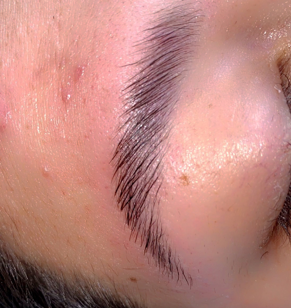 Brow Lamination With Brow Wax