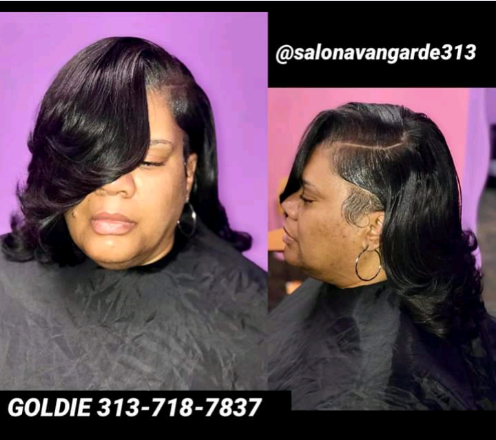 Natural Sewin (small braid down) at Salon Avangarde313 in Oak Park, MI
