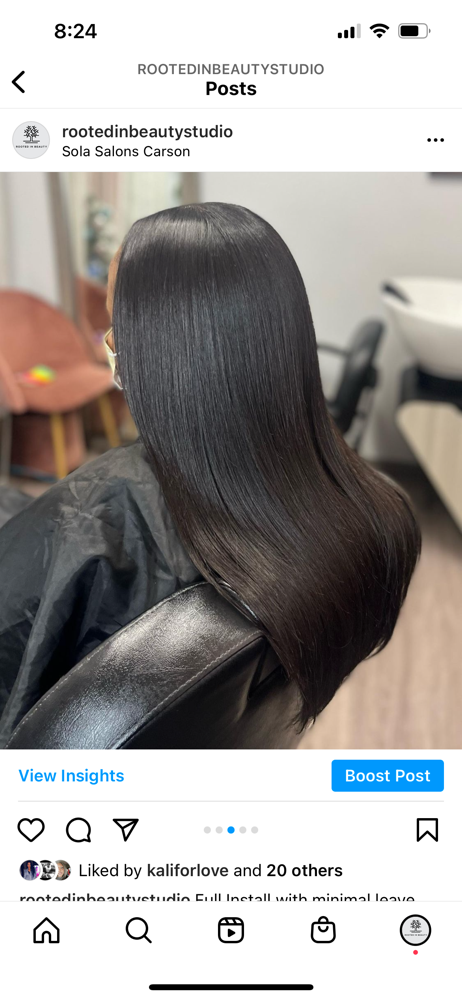 Traditional Sew In With Leave-out