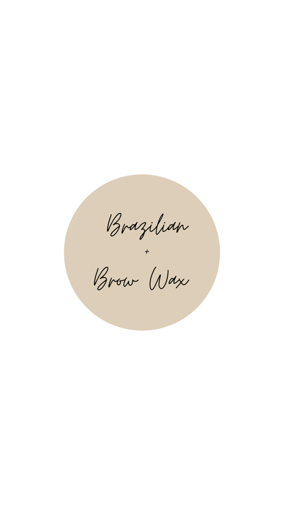 Brazilian + Brow Wax