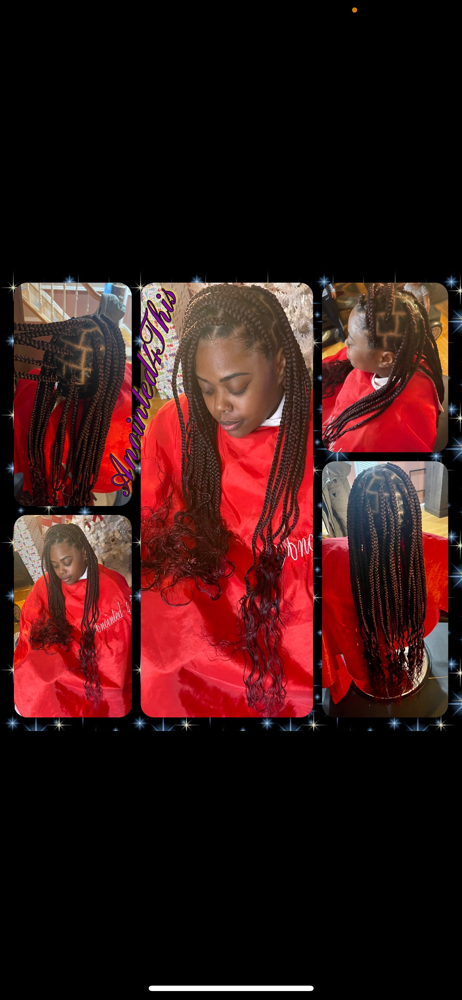 Big Knotless Wet & Wavy Ends