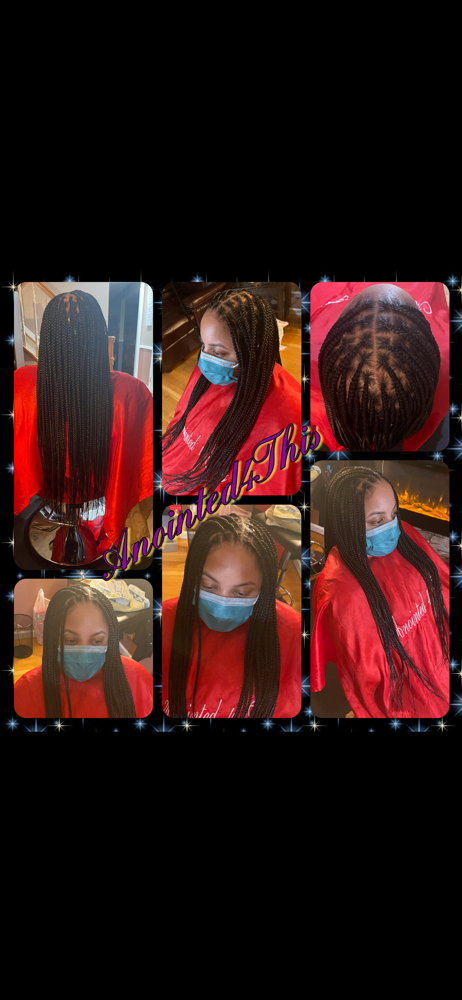 Small knotless Mid Back Length