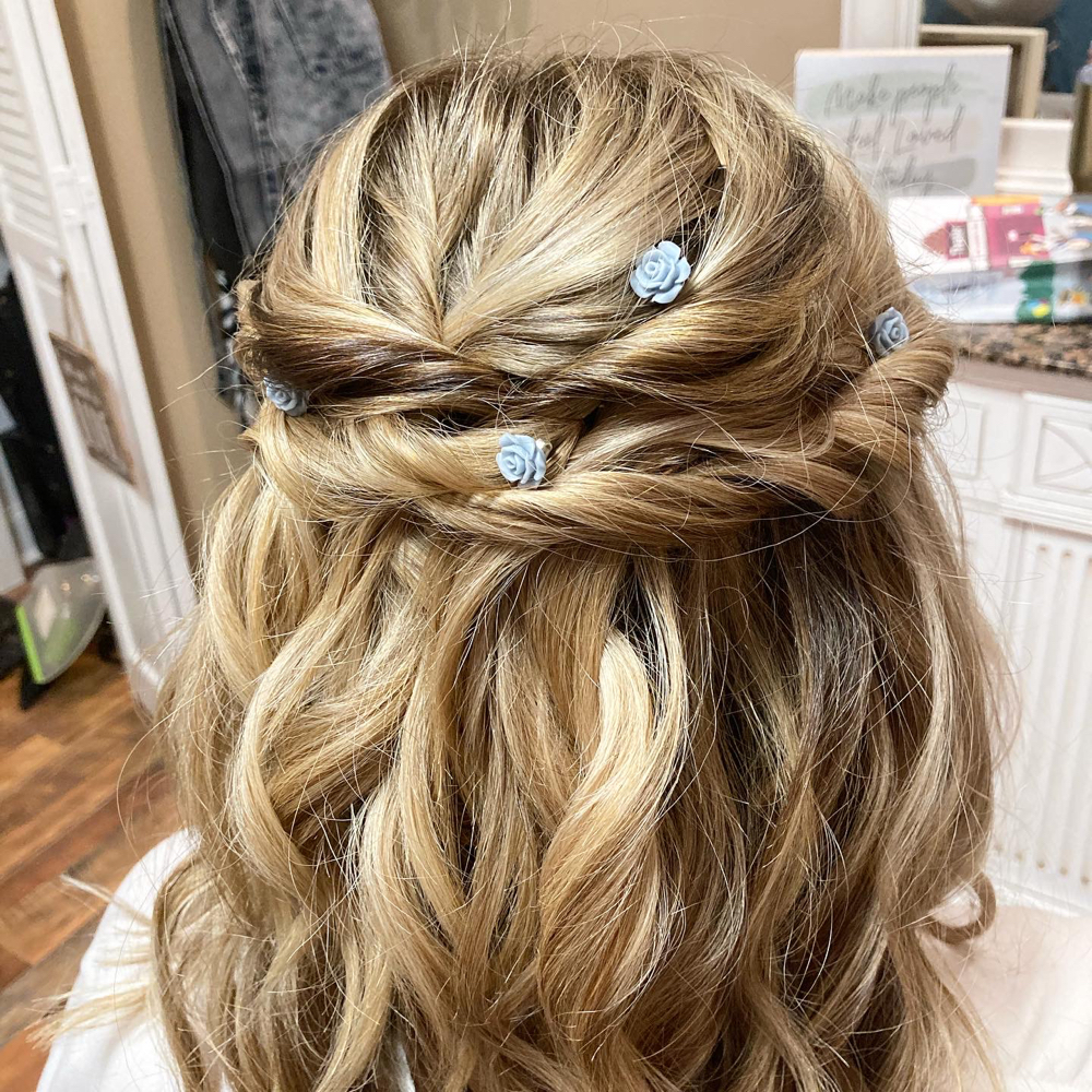 Half Up Half Down Style at Atticus Grey & Co. in Lynchburg, VA