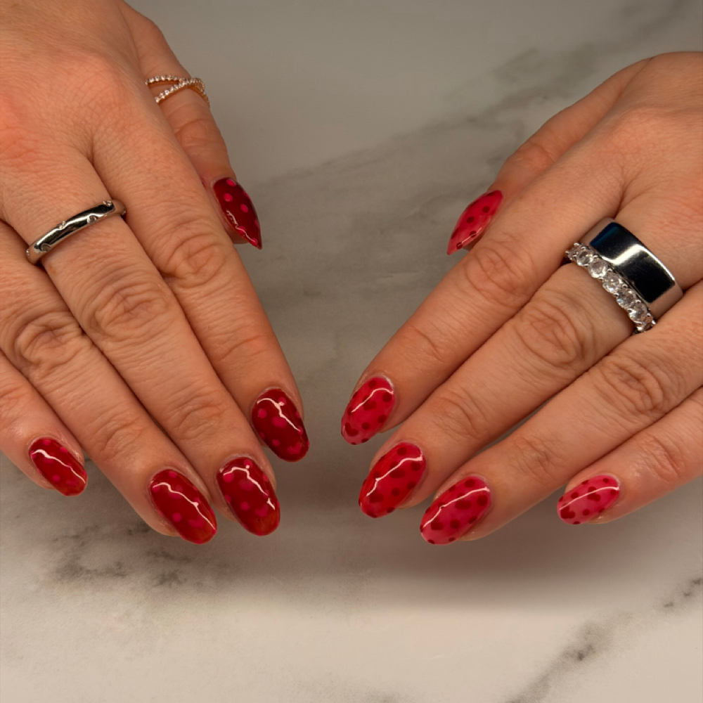 miniart/abstract/gems/stars/dots at jazz does nails in Bellevue, WA