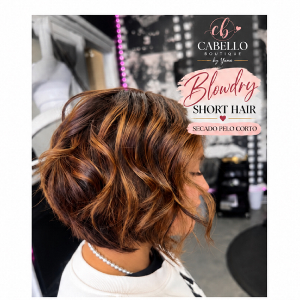 Blowdry Short Hair at Cabello Boutique By Yama in Wilmington, DE
