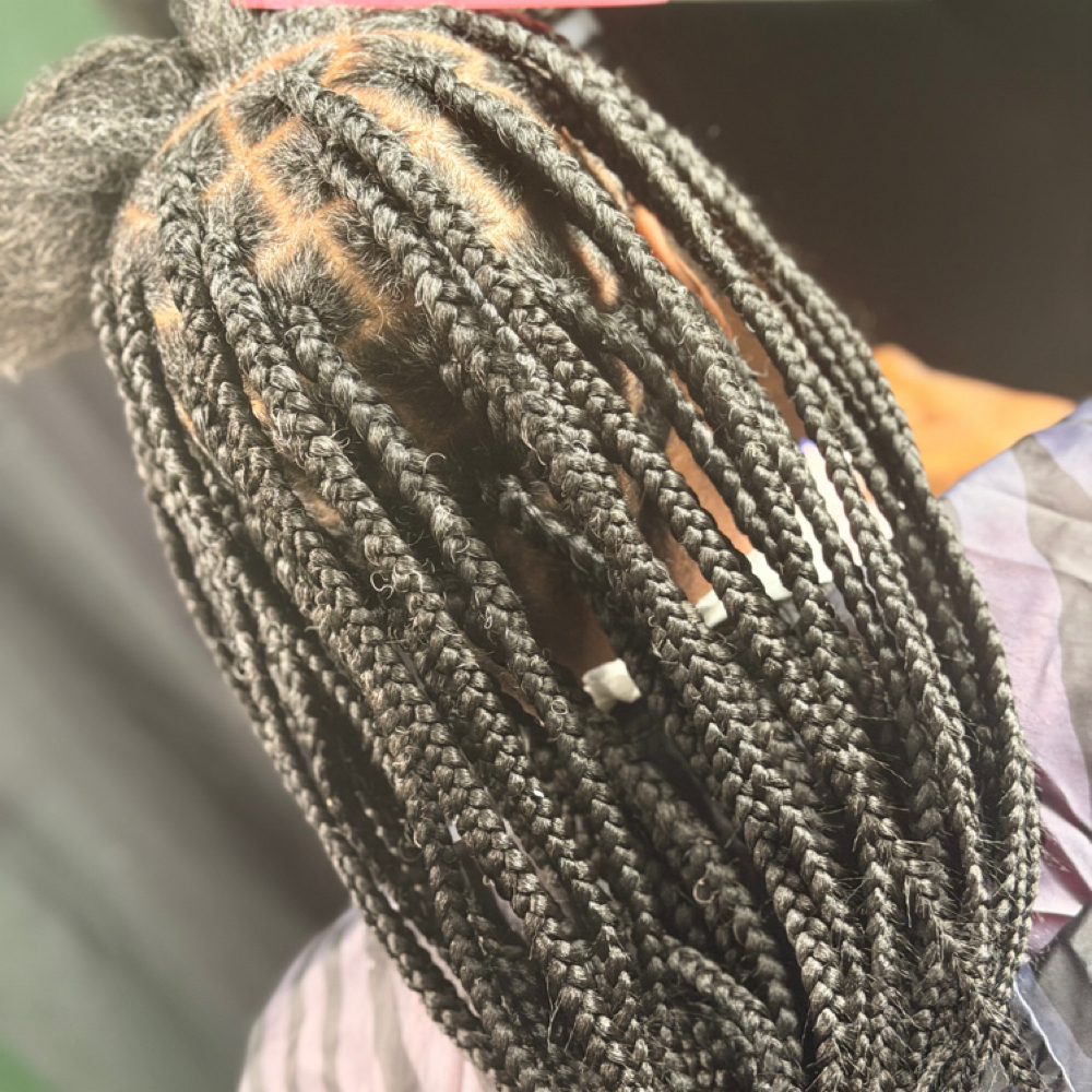 Medium knotless at By Kaila Nichelle Beauty Studio in Parkville, MD