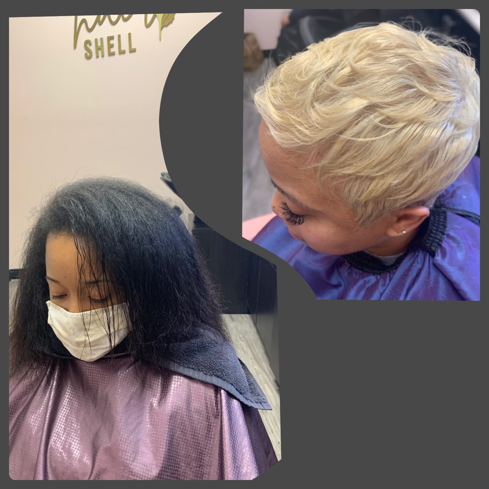 Dark To Platinum Blonde Color