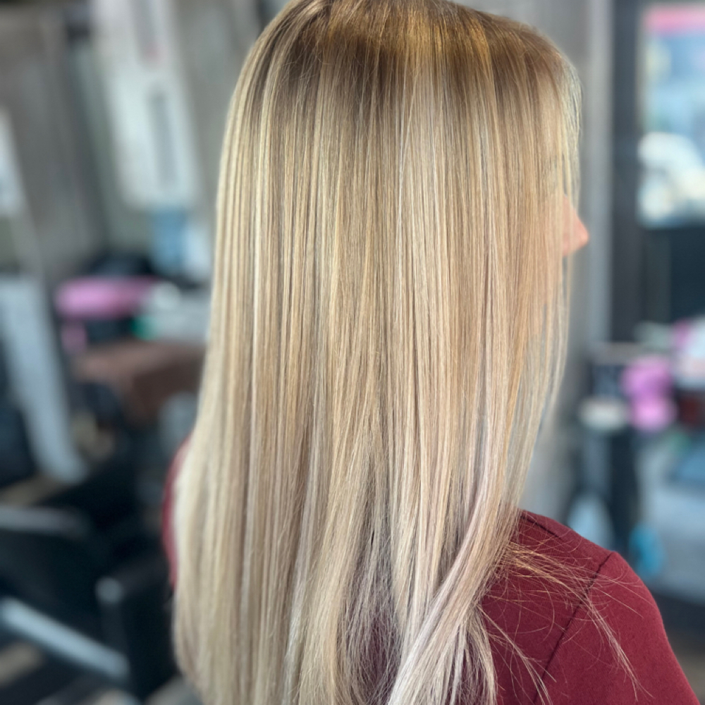 Tone Down / Break Up Highlights at Hair Bestie Paige in Fullerton, CA
