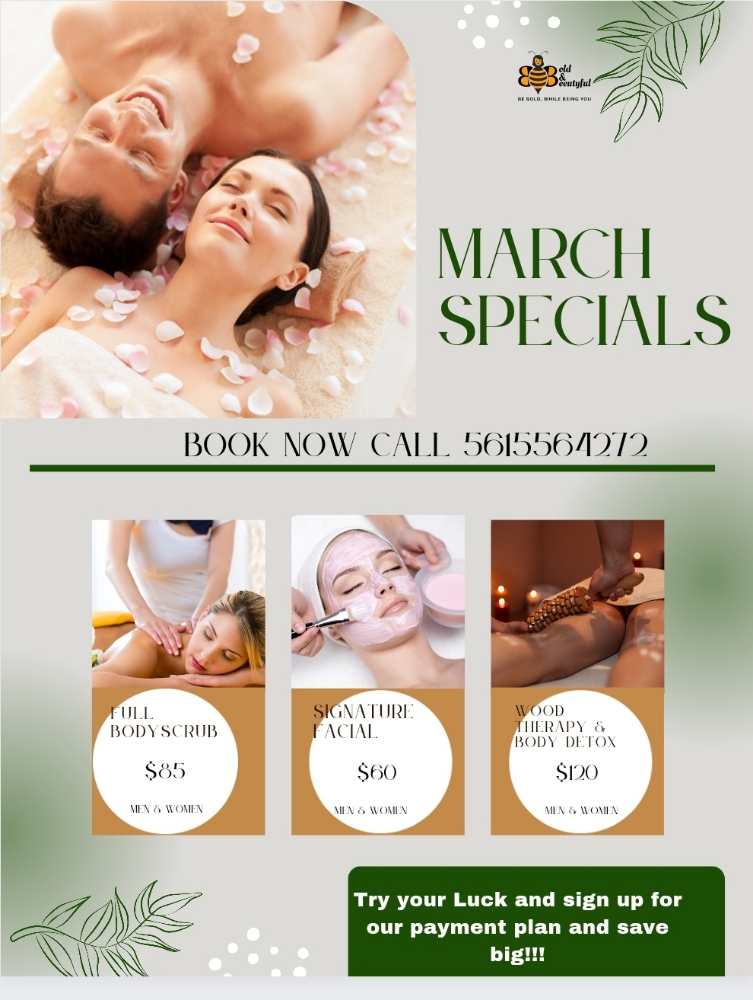 March Specials Booking!!!