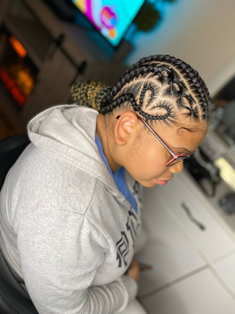 Medium Feed-in Braids (6-7)