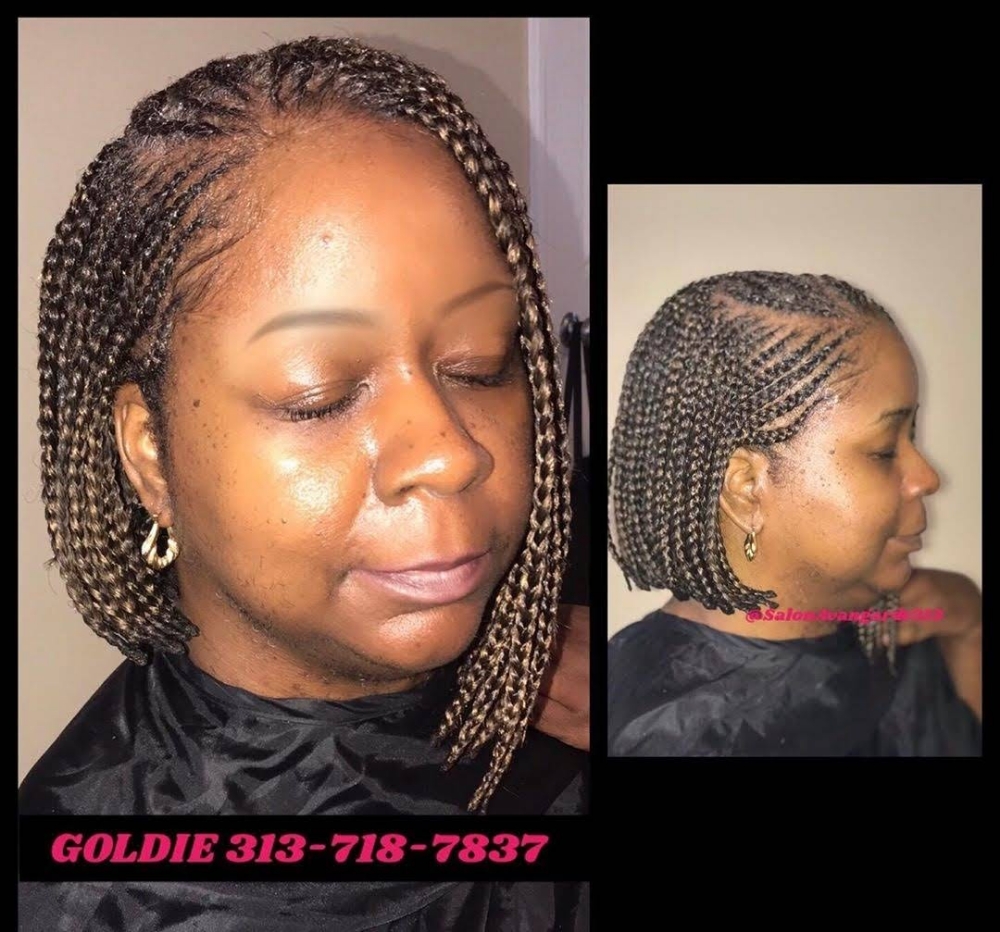 Bob Braids (3 Layer) at Salon Avangarde313 in Oak Park, MI