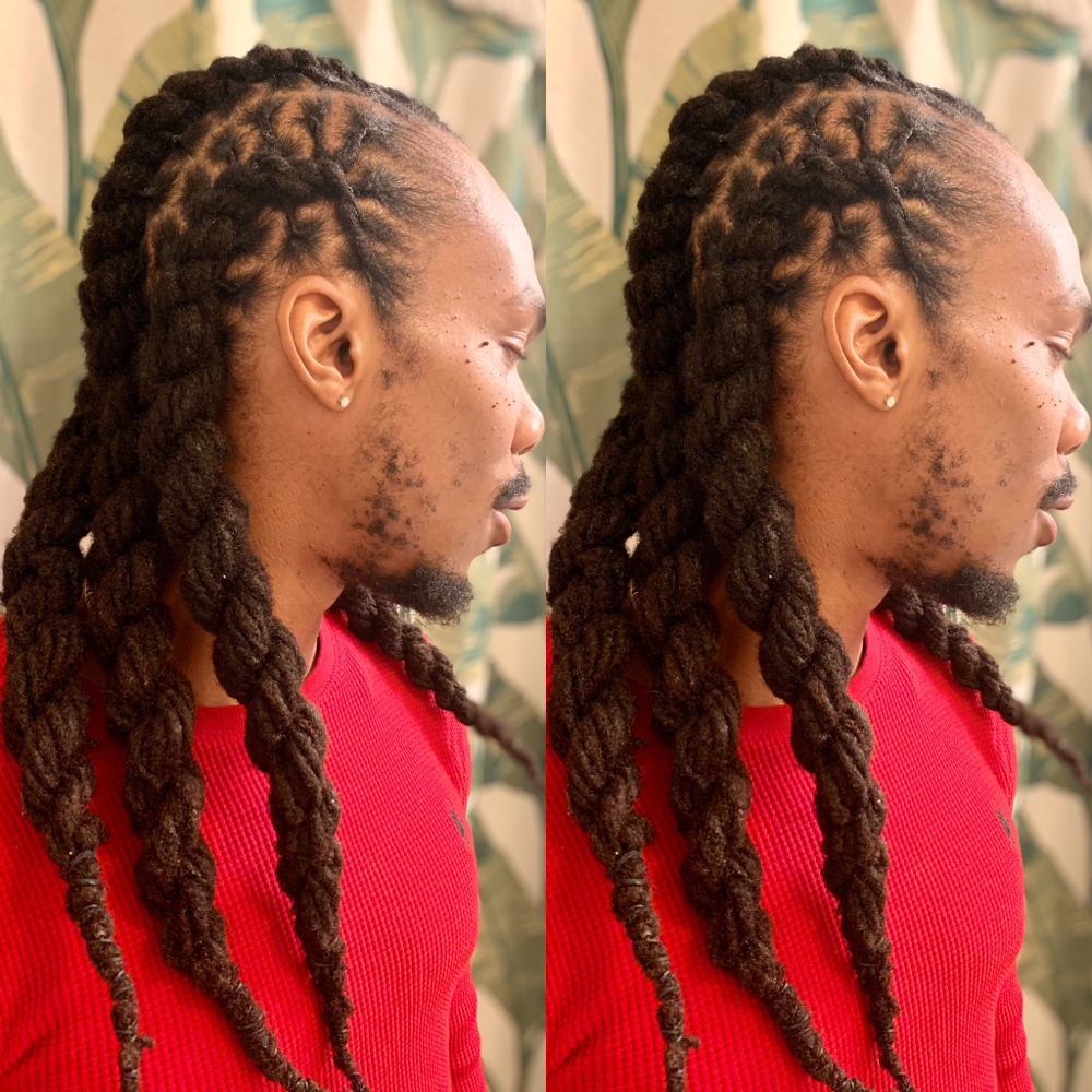 Loc Retwist & Style-Wash included