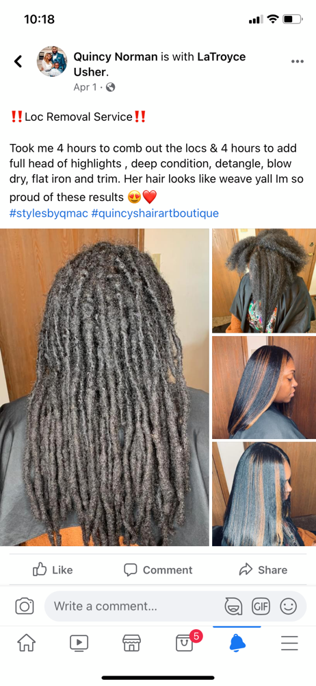 Loc Removal - $200 deposit