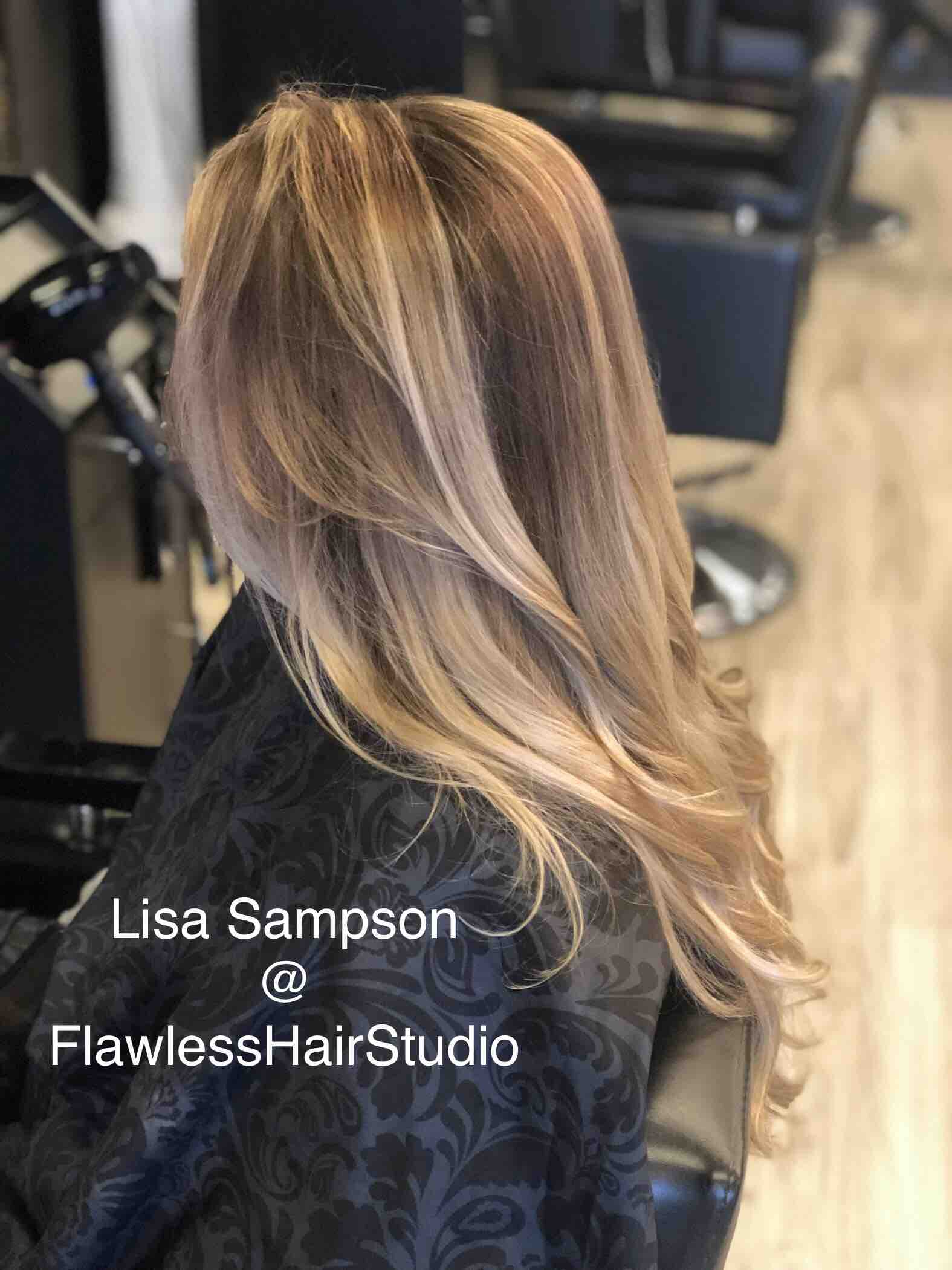 Balayage With A Color Melt Root