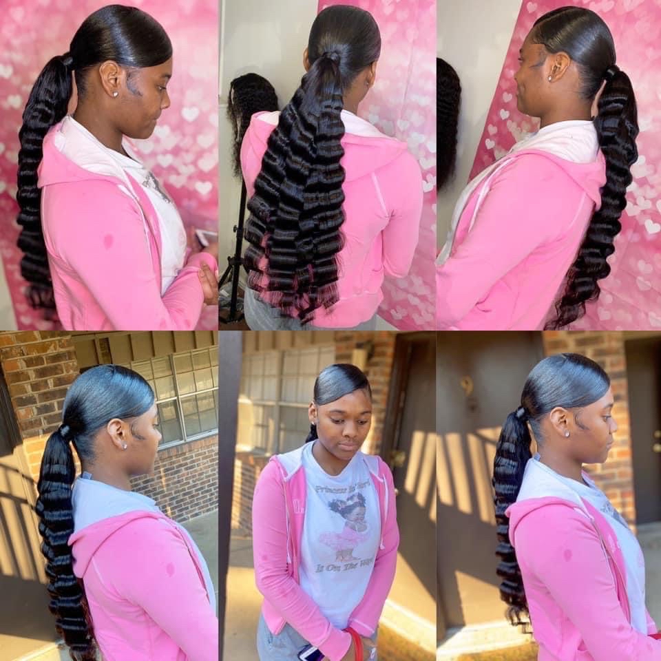 Sleek Ponytail W/Crimps at DEMOSHAY STYLES 💅🏾 in Memphis, TN