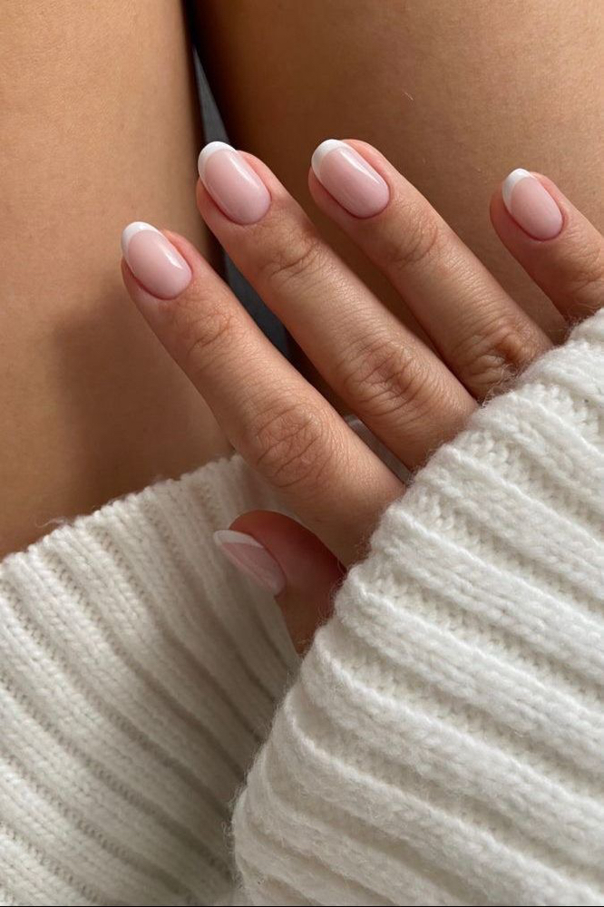 Dip Pink And White/French