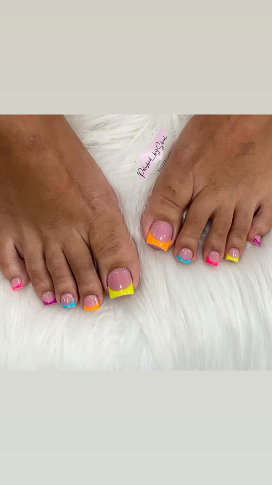 Two Big Acrylic Toes