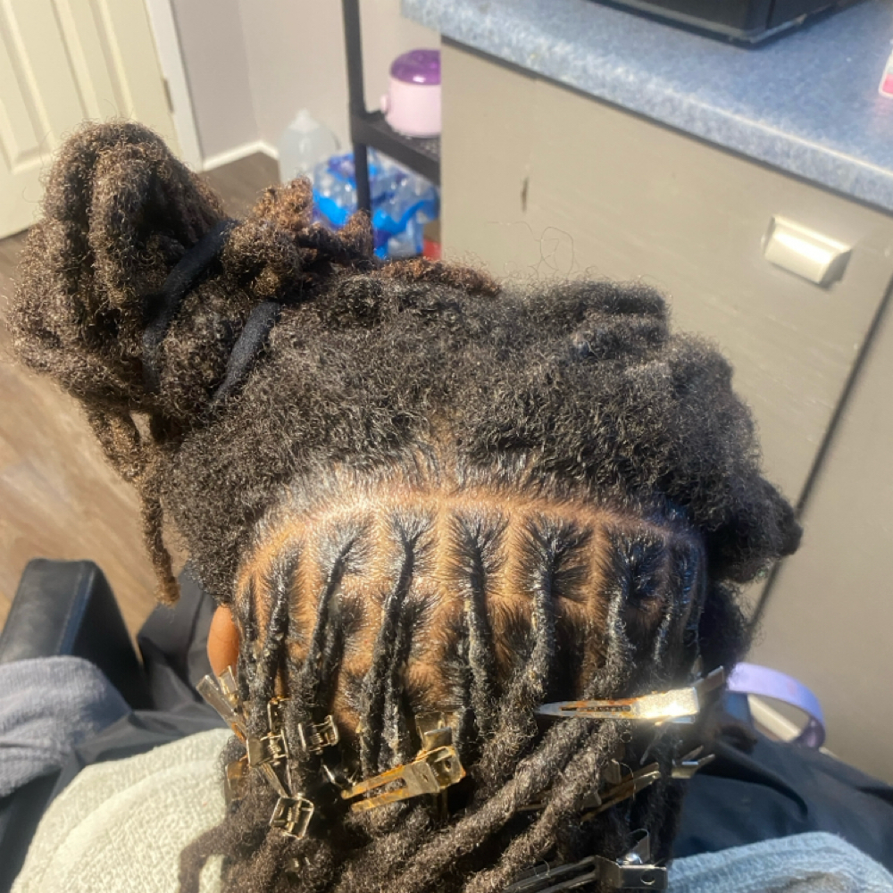 Retwist Locs at Lashes By Lala LLC in Opelousas, LA