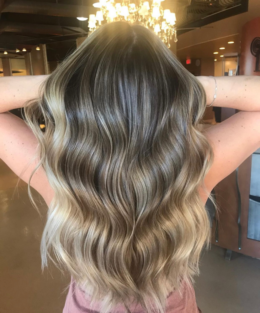 Full Balayage, Root Color + Style