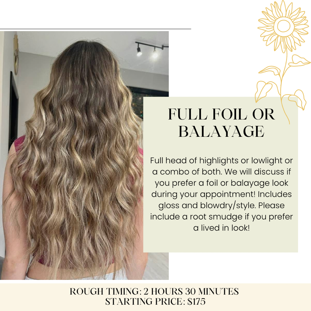 Full Foil/Balayage