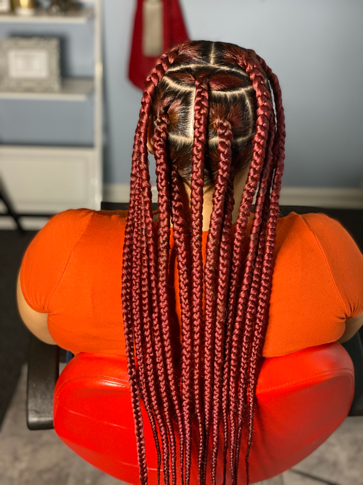 Jumbo Buttlength Knotless Braids at Crowned Hair in Augusta, GA