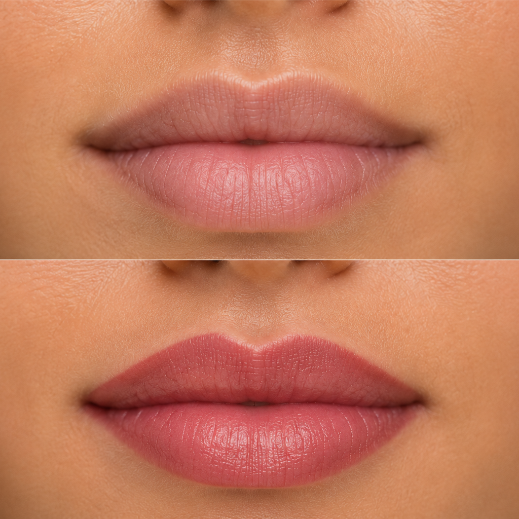 Lip micropigmentation at Evokingbeauty in Columbia, MD