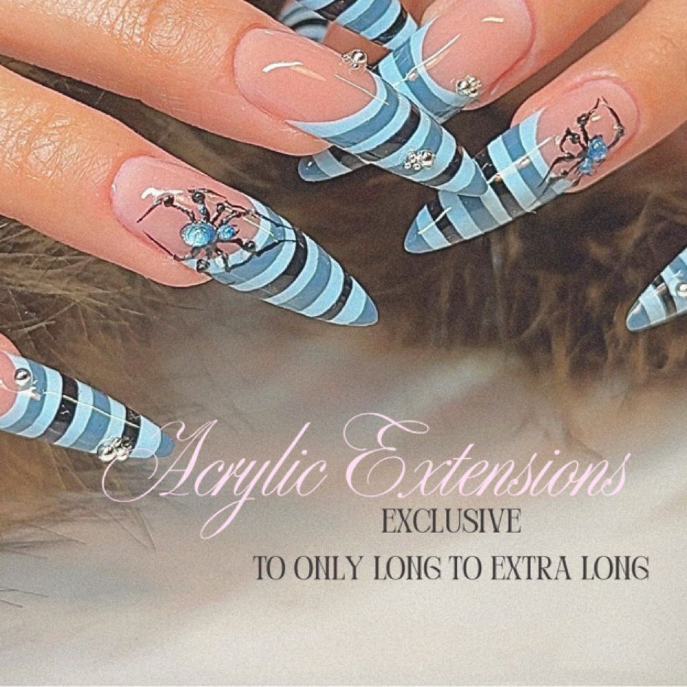 Acrylic Extention at IGHO manicure studio in Minot, ND