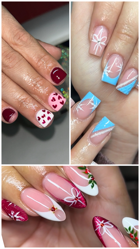 S/m/L  Acrylic Overlay W/ Designs
