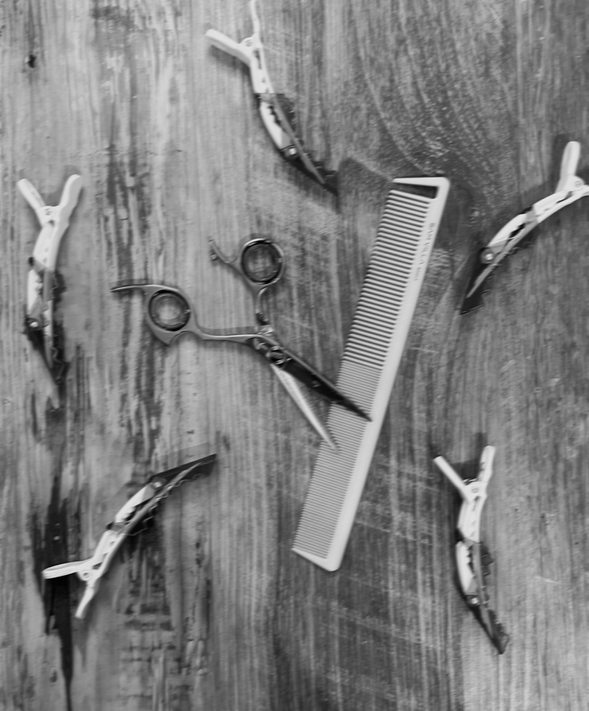 woman’s haircut at mataya in Presho, SD