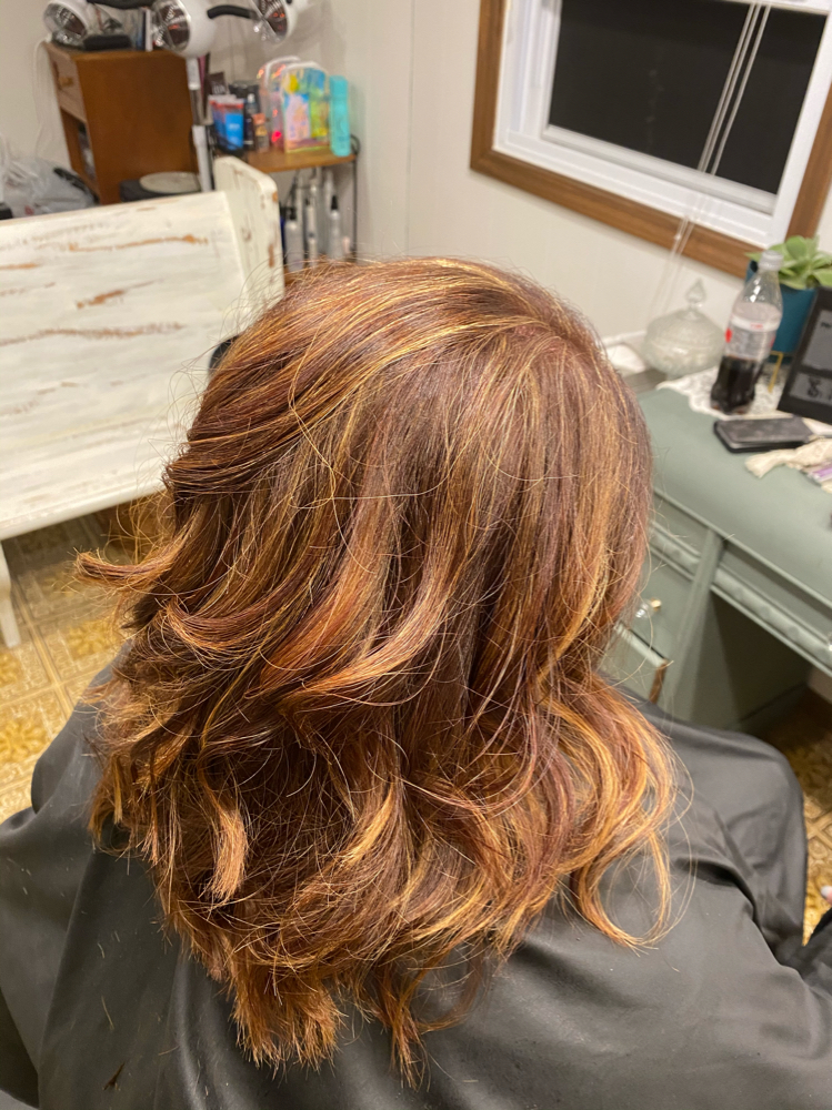 Color w/haircut & Style