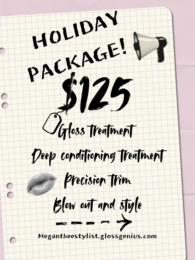 Holiday Hair Pregame Package