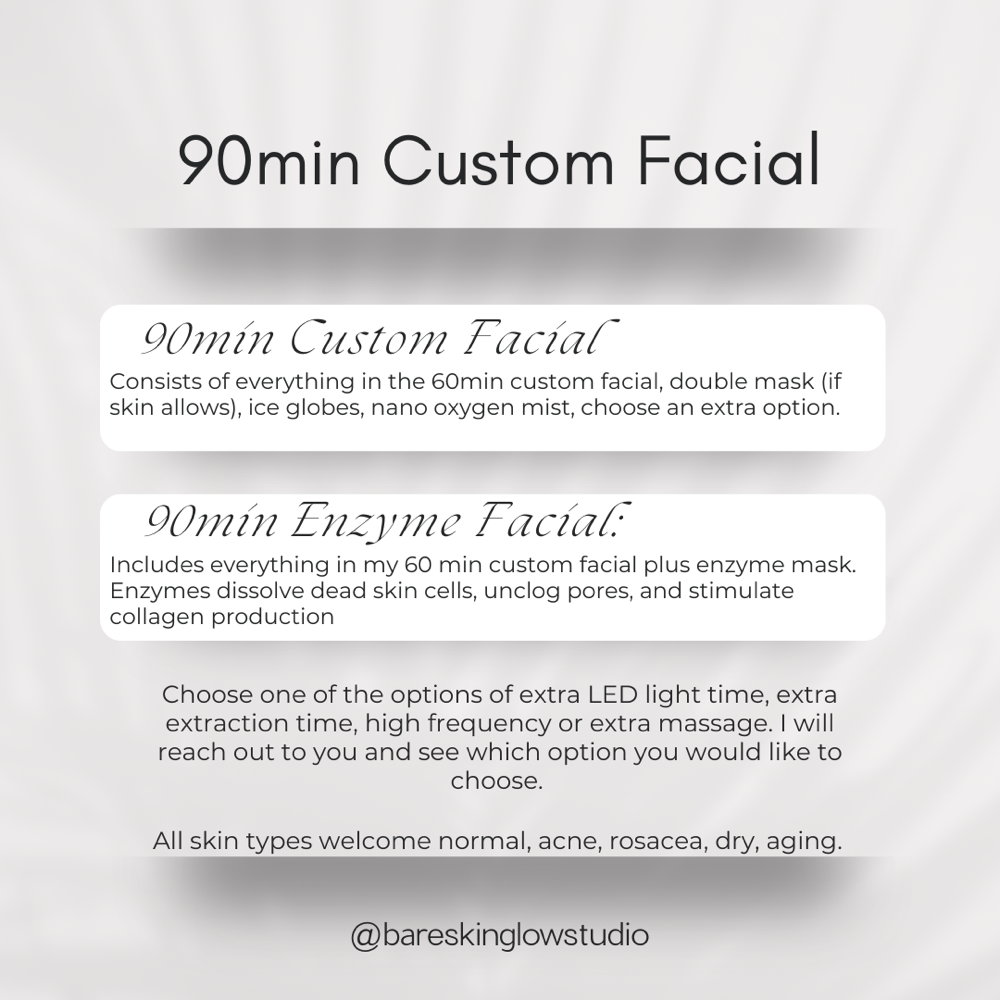 90min Custom Facial