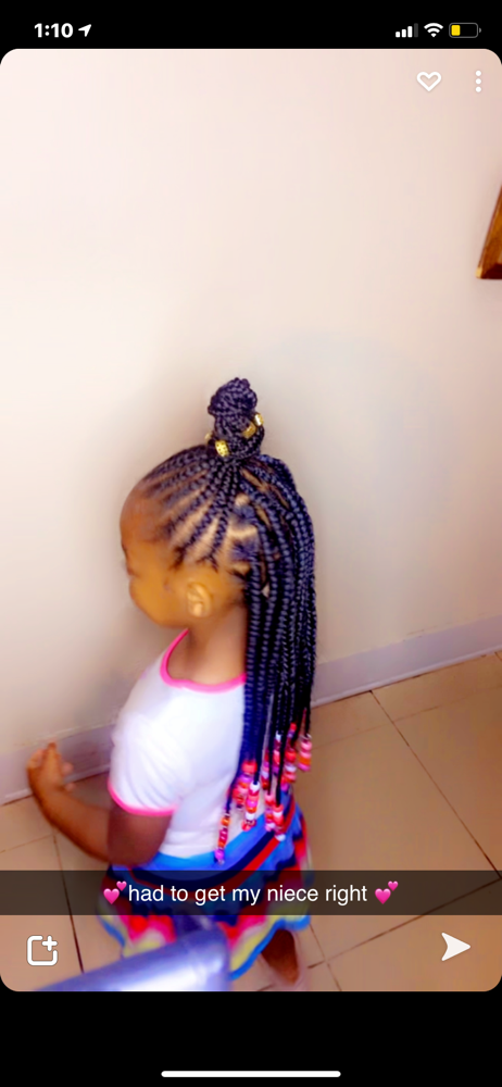 Kids Half Up Half Down Braids