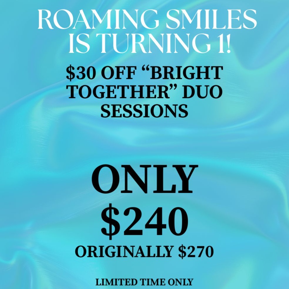 Bright Together Duo Session at Roaming Smiles Teeth Whitening in Cottleville, MO