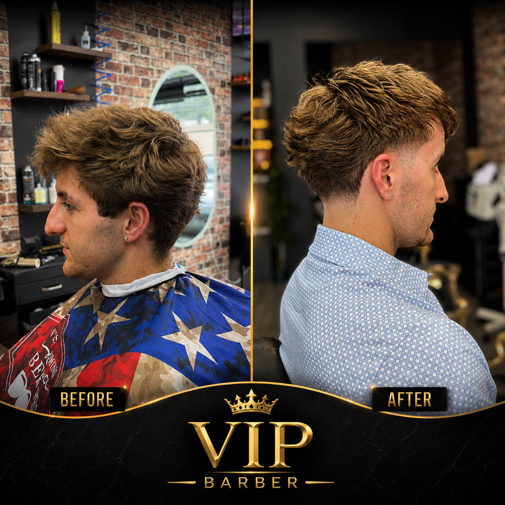 Textured Fringe at VIP BARBER in LITTLE ROCK, AR