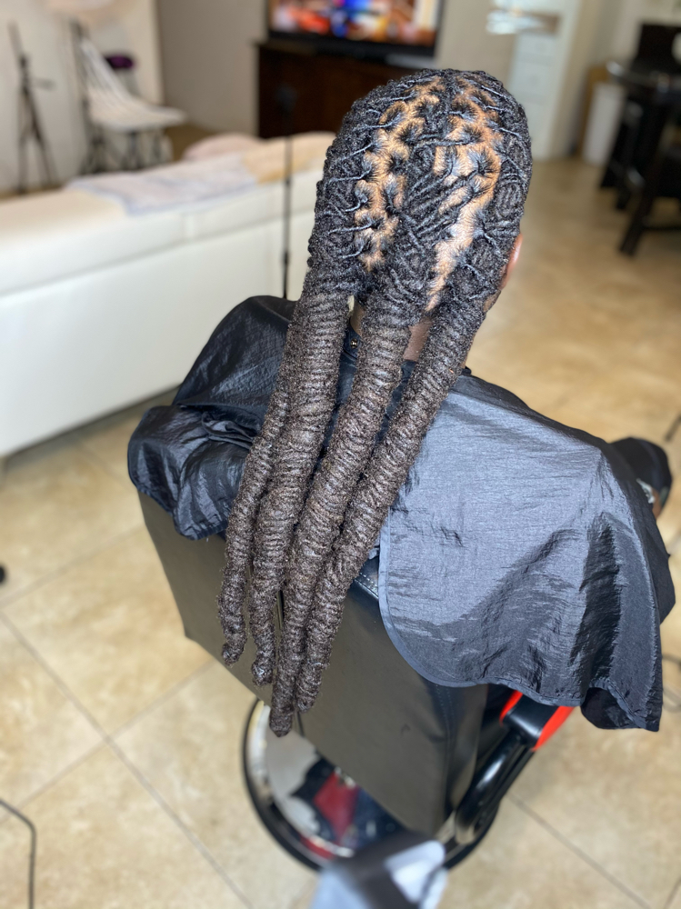 Locs Retwist and style