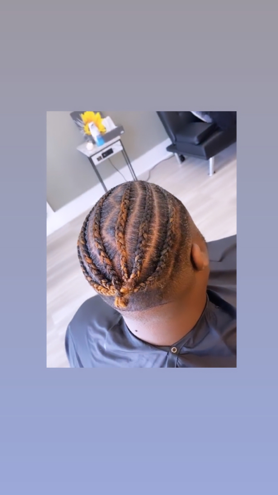 Men Shampoo And 5-6 Braids