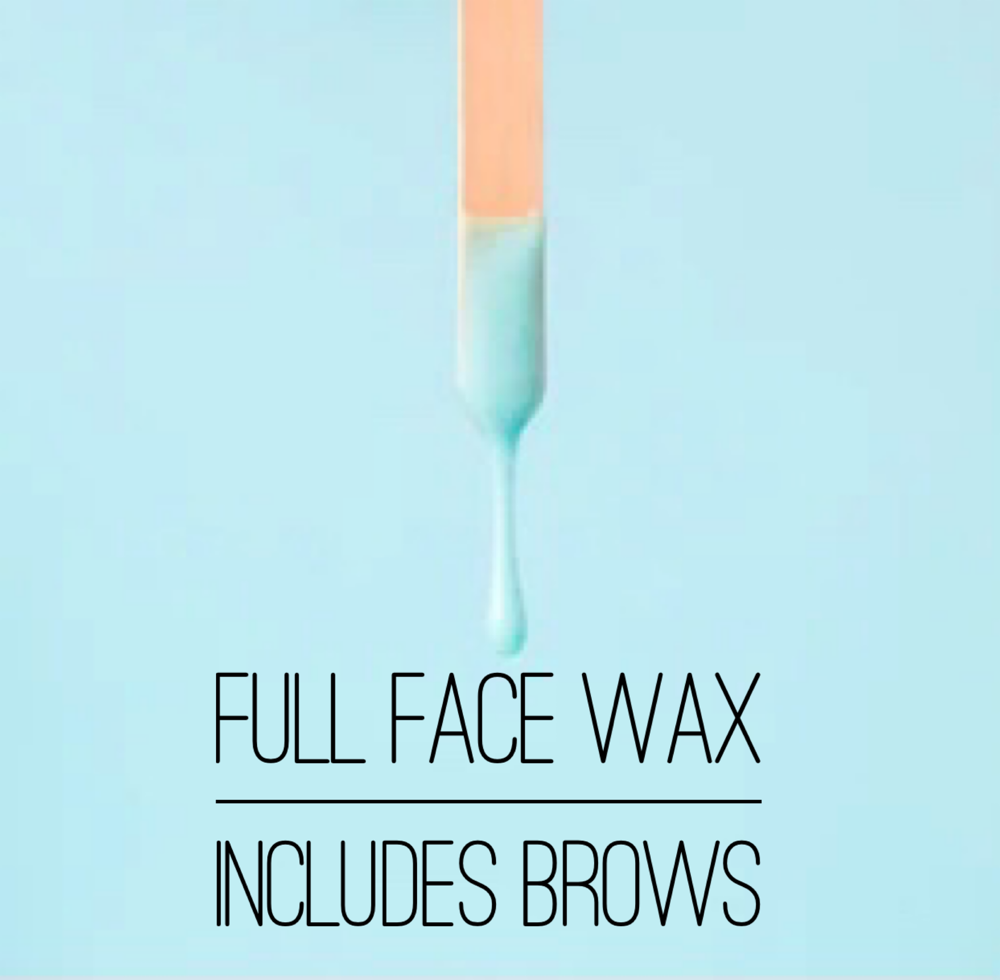 Full Face Wax (includes Brows)