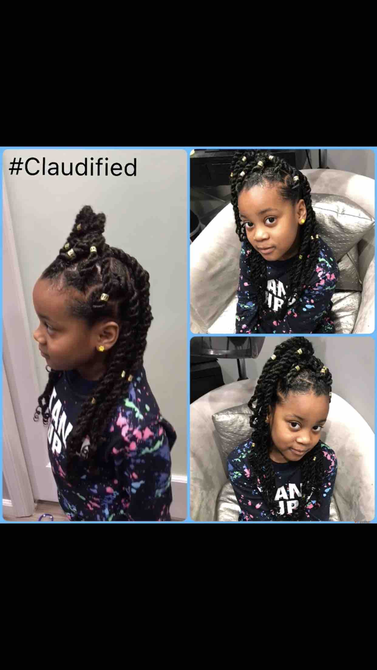 Twist braids (large) kids