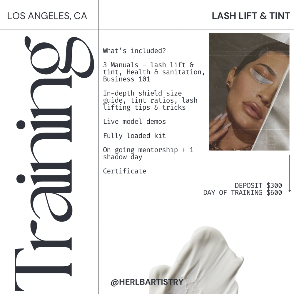Lash Lift & Tint Training