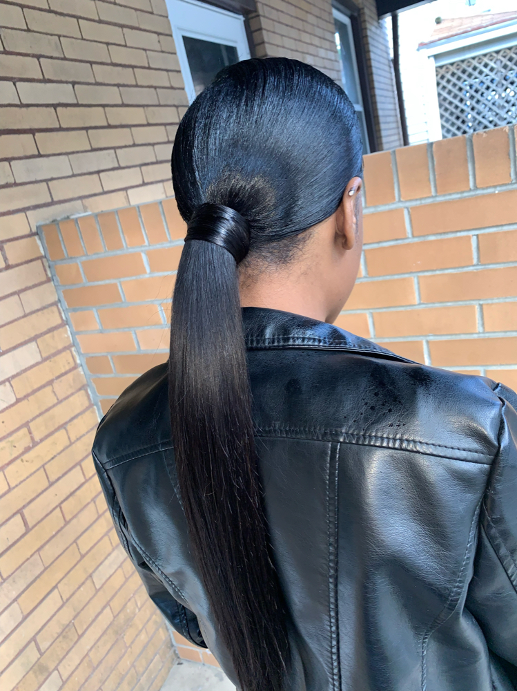 Sleek Swoop Ponytail