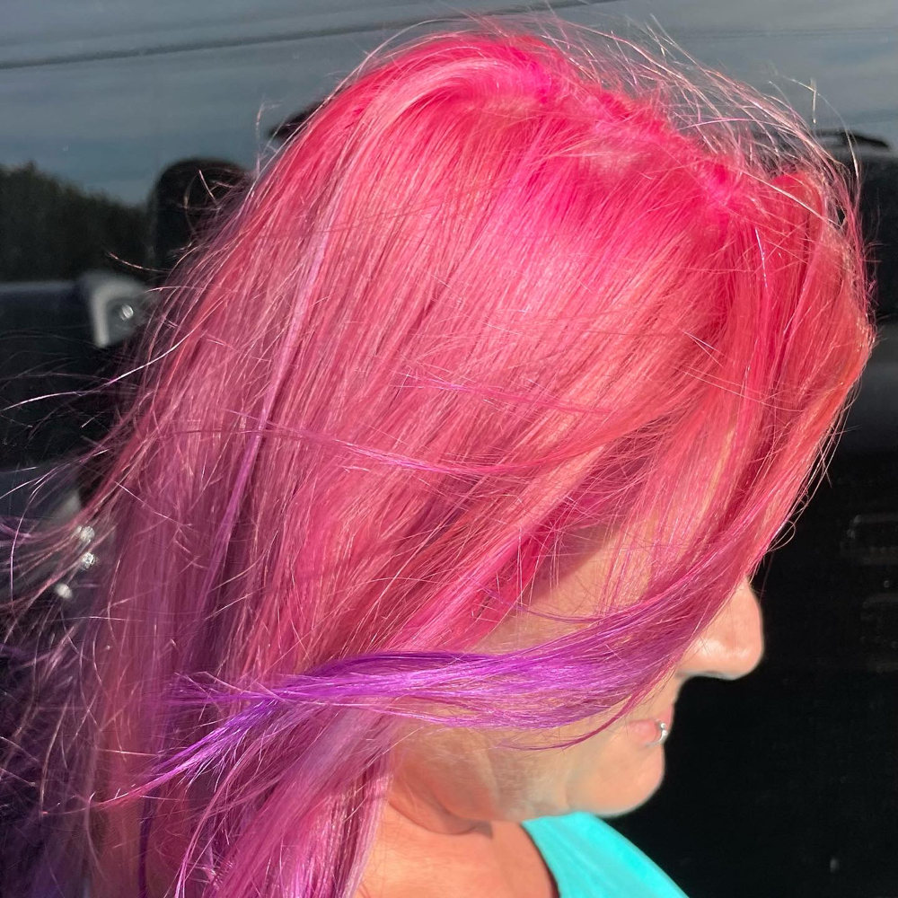 Vivid Color Application at J’s Chic Hair in Arlington, TX
