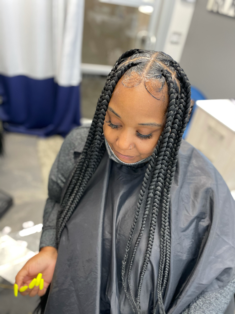 Large Knotless Braids