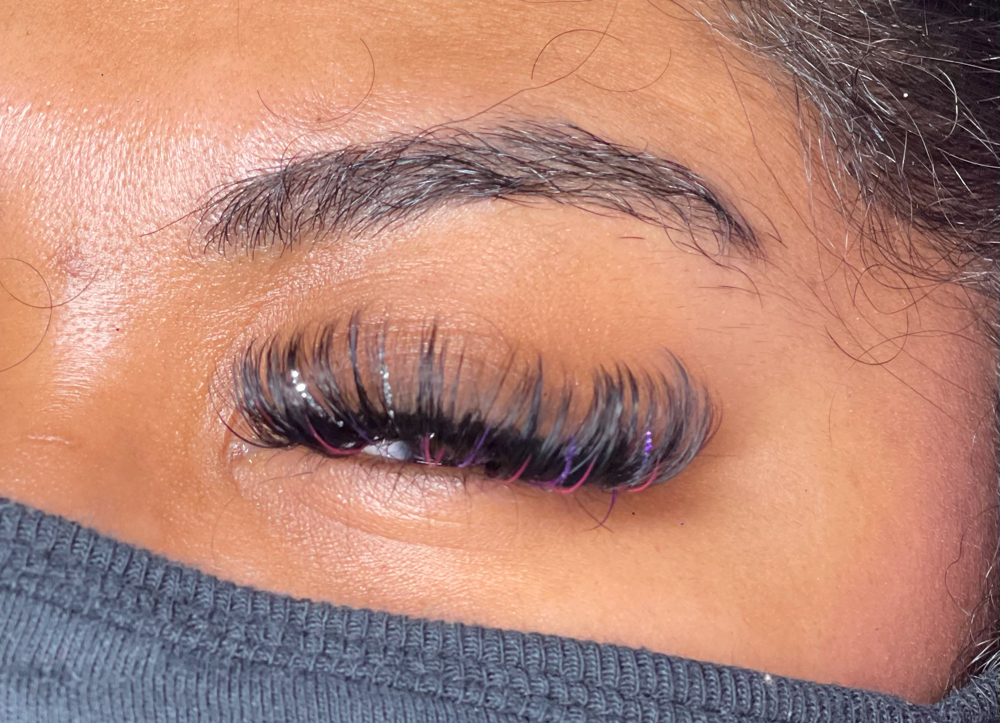 Color/ Glitter lash add On