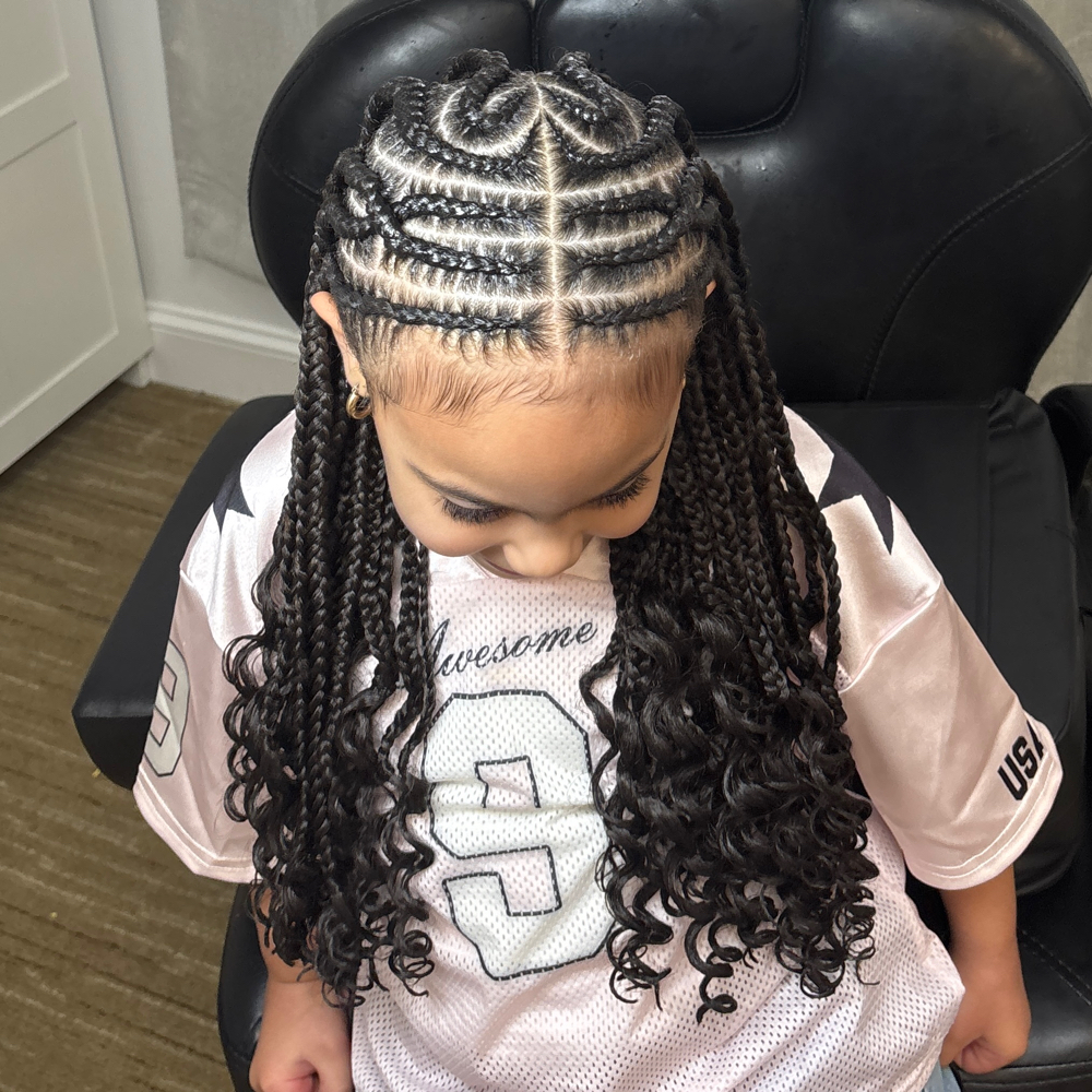 (KIDS ONLY): fulani knotless