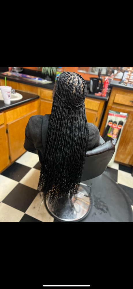 Small  Boho Braids W/ Human Hair