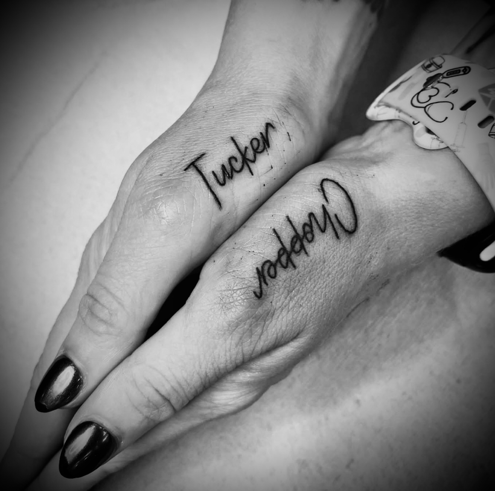 Fingers at Selena Maria Tattoos in Greece, NY
